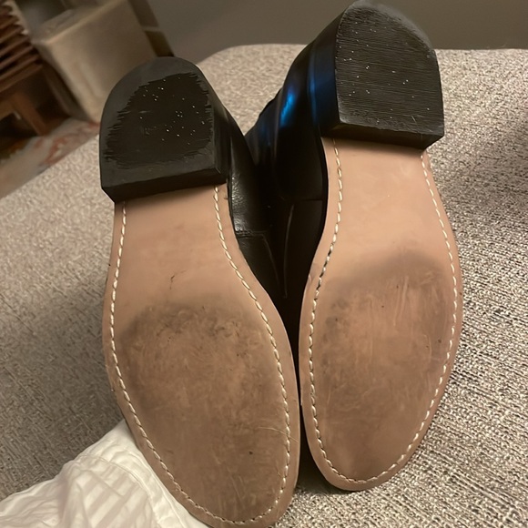 A Jama Product Black Leather Lace Up Boots Sz 7 with Hooks - Picture 3 of 6